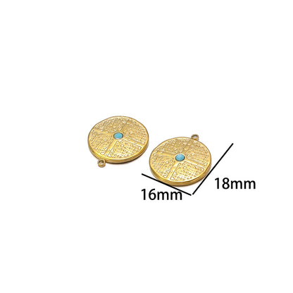 Classic 304 Stainless Steel 18k Gold Plated Zircon Cross Variety Styles Charms Pendants for DIY Women Jewelry Necklace Making