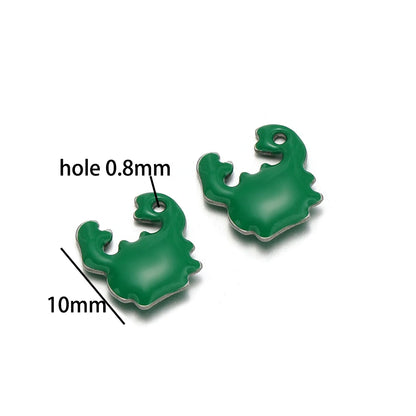 Cute Pendant 18k Gold Plated Stainless Steel Oil Drop Small Crab Charm Pendant for DIY Jewelry Making Wholesale