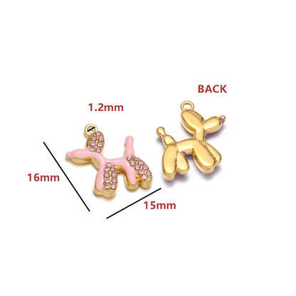 Enamel Charms 18k Gold Plated Stainless Steel Double Hole Pearl Charm Pendant DIY Jewelry Making Accessories Jinrou