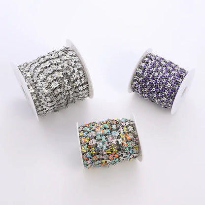 B4255 Stainless Steel Roller Chain Colorful Enamel butterfly Charm Connector Chain Waterproof Chains Making