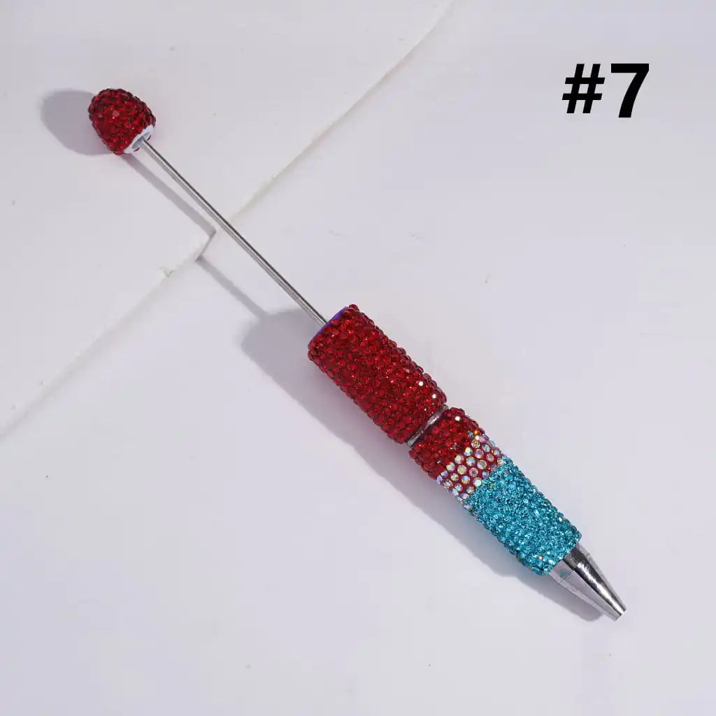 DIY Ballpoint Clay Pen Three Layers Full Rhinestone Bling Teacher Student Office Gift