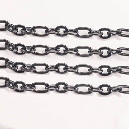 E069 0.25mm Thin Simple Chain Fashion Plated Gold Stainless Steel Cross Bulk Chain Jewelry Custom