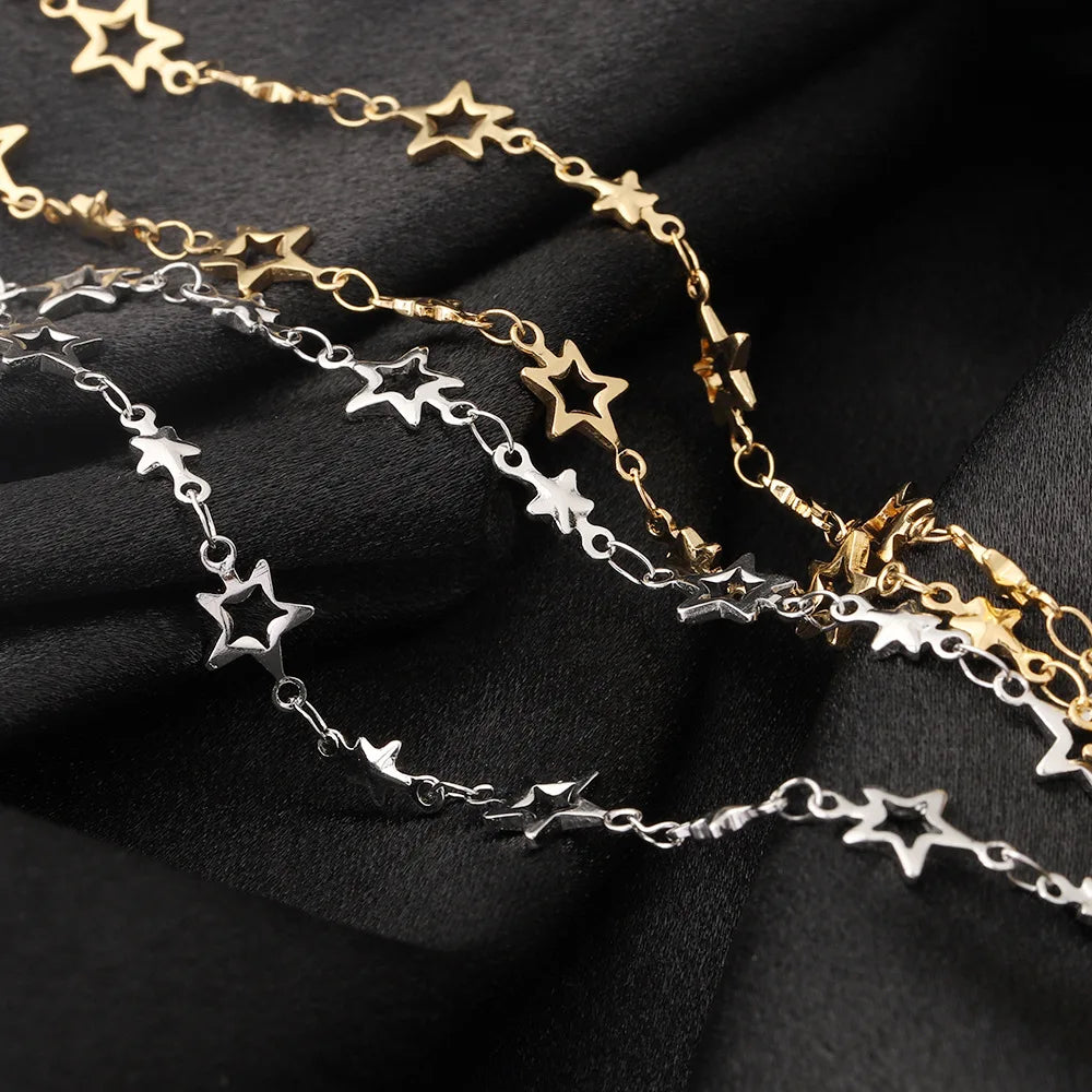 D394 Hot Star Stainless Steel Chain Necklace Bracelet Making Bulk Roll Chain for Jewelry Wholesale