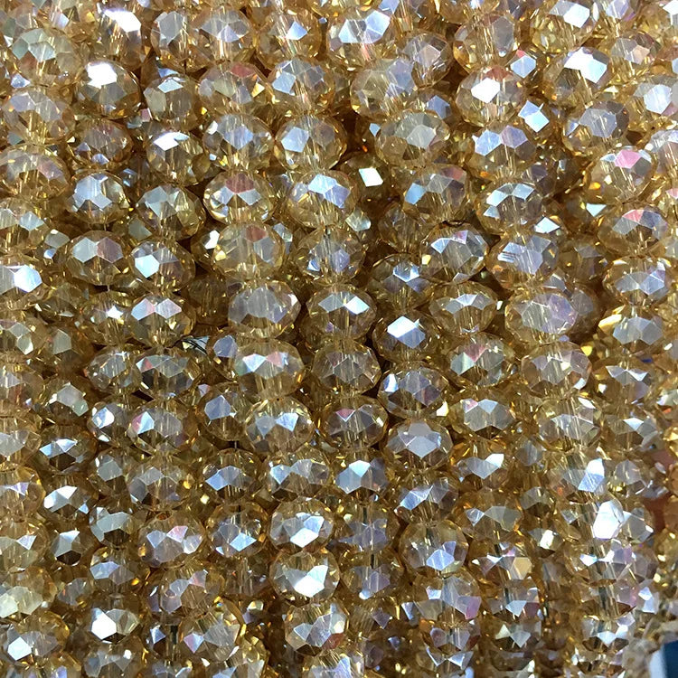 Wholesale Round Crystal 2/3/4/6/8/10/12mm Rondelle Glass Faceted Beads for DIY Jewelry Making