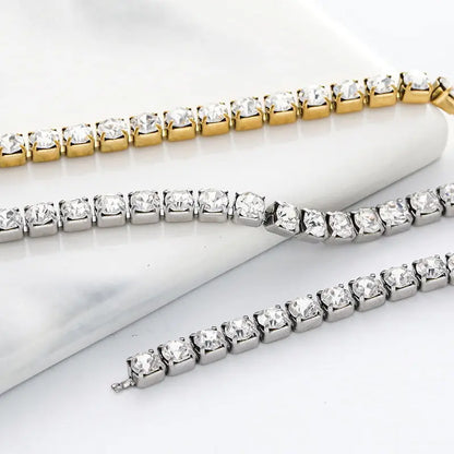 B4256 Permanent Stainless Steel Chain Machine 18k Gold Silver Crystal Claw Chain Roller Chains Jewelry Diy