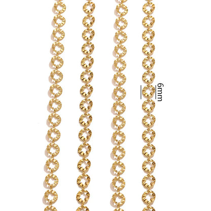 D566 High Quality Multi Design Stainless Steel Chain for Necklace Bracelet Making Bulk Roll Jewelry Chain