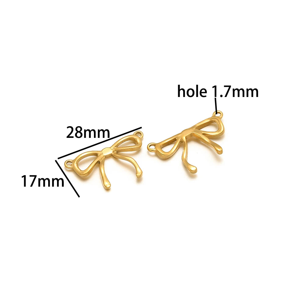 Wholesale Gold Plated Stainless Steel Moon Sun Leaf Cross Heart Charm Pendant for DIY Jewelry Necklace Making