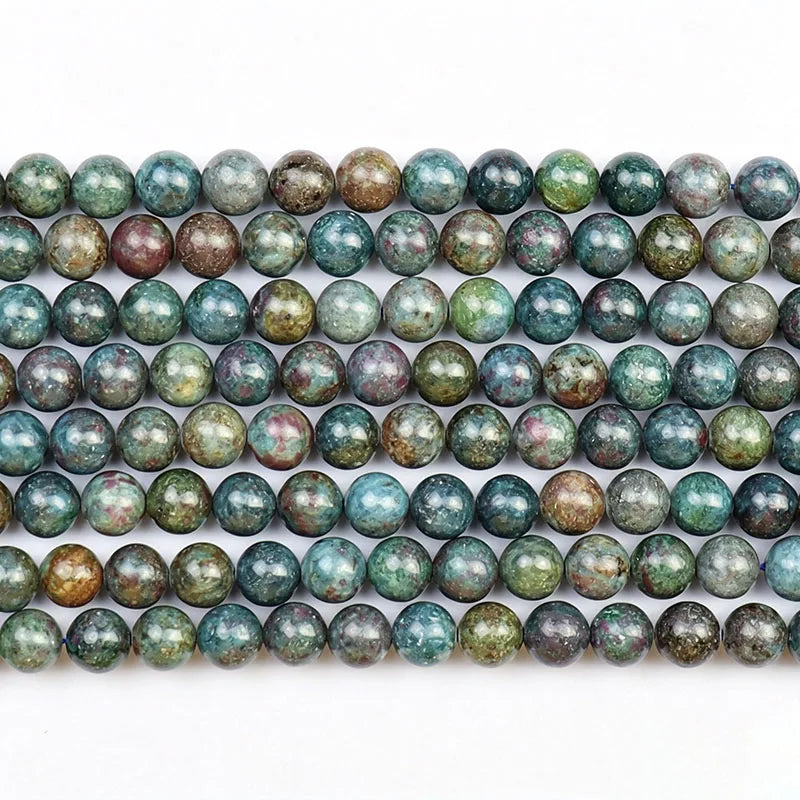Wholesale New Ruby in Kyanite Beads, Round Red Rubies Sapphire Stones Beads Loose Bead for DIY Jewelry Making 6mm 8mm 10mm