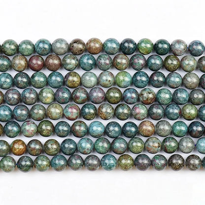 Wholesale New Ruby in Kyanite Beads, Round Red Rubies Sapphire Stones Beads Loose Bead for DIY Jewelry Making 6mm 8mm 10mm