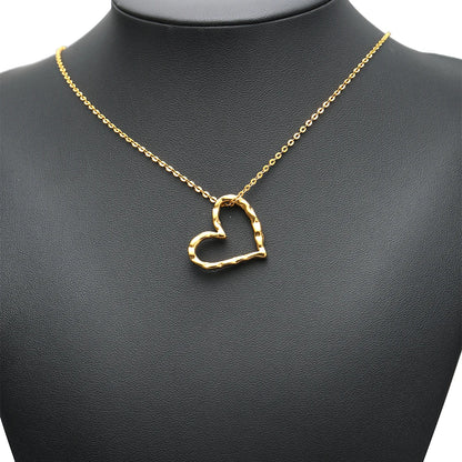 Stainless Steel  Wide Square Frame Charms Hollow Love Outline Connectors 18K Gold Plated mm DIY Jewelry Making Findings Necklace