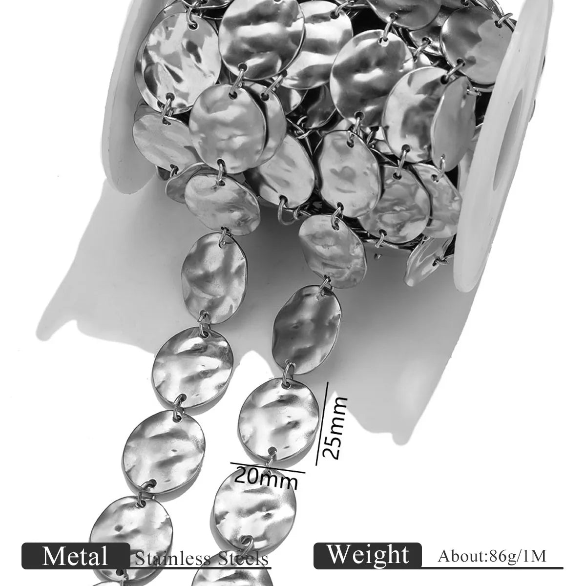 B419 New Irregular Stainless Steel Gold Chain Disc Butterfly Star Hollow Roller Chains Jewelry for Necklace Bracelet