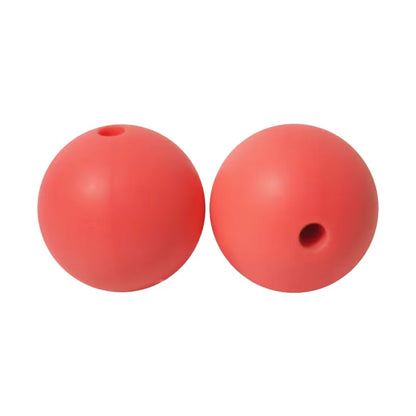 100PCS Custom Wholesale 9mm 12mm 15mm Food Grade BPA Free Baby Chew Teether Silicone DIY Beads for Pen Making Accessories