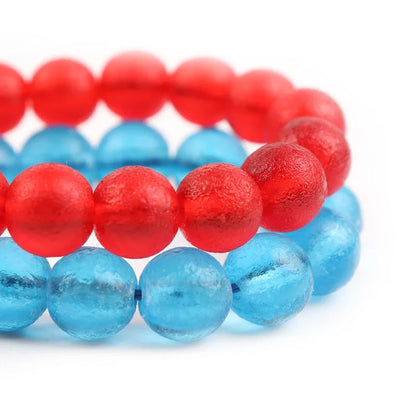 Wholesale Matte Loose Beads Green Red White Blue Rough Red Meteorite Beads Czech Moldavite Glass Beads for Jewelry Making