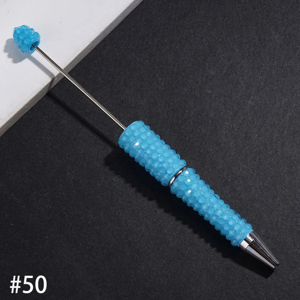 Plastic Candy Neon Color Luminous Jelly for Pen Full Wrap Sparkling Rhinestones Durable DIY for Ballpoint Pen