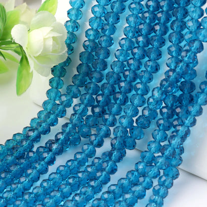 Wholesale Round Crystal 2/3/4/6/8/10/12mm Rondelle Glass Faceted Beads for DIY Jewelry Making