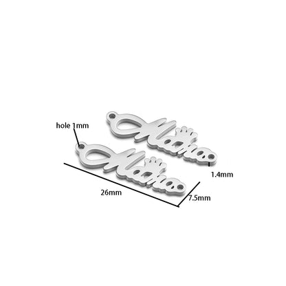 New Arrivals 18k Gold Plated Stainless Steel Crown Mama Charm Pendant for Necklace Jewelry Making Jewellery Accessories