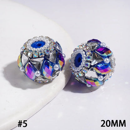Vibrant Multi Color Marquise Acrylic Beads with Triangle AB Rhinestone Chain for DIY Beadable Pen Keychain Handcrafts Wholesale