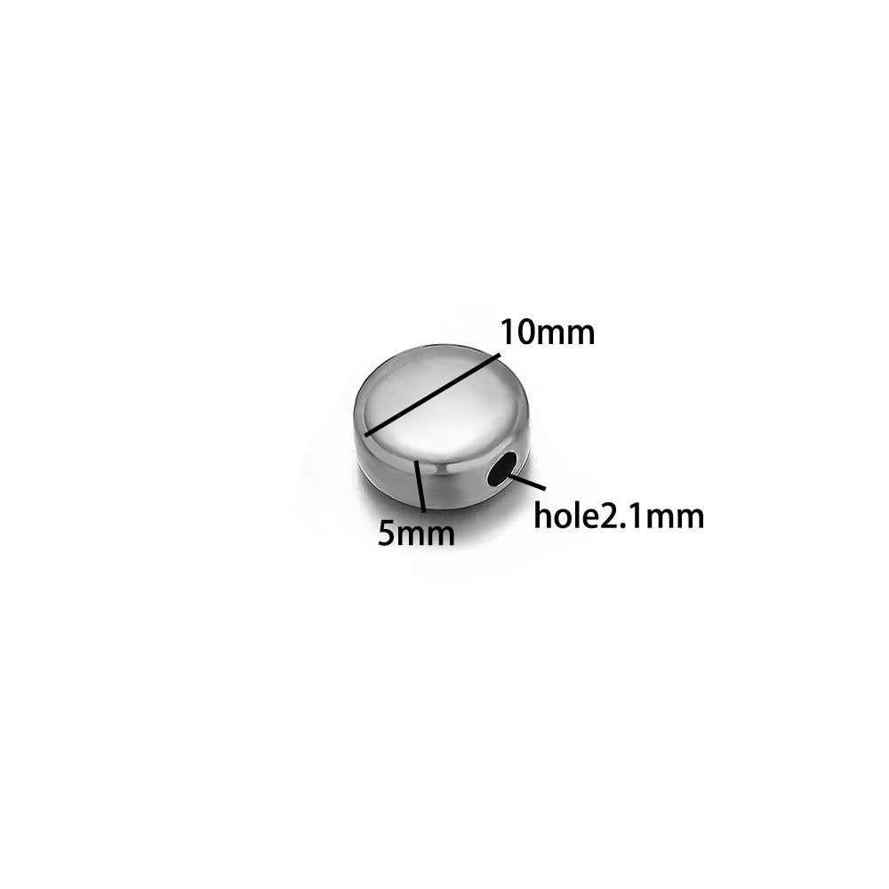 Diy Love Heart Charms Stainless Steel18k Gold Plated Moon Star Through Hole Charms Pendant for DIY Jewelry Necklace Making