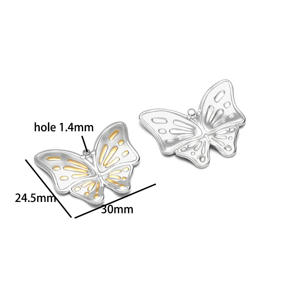 Fashion Trend  18k Gold Plated Stainless Steel Sun Star Heart Conch Charm Pendant for DIY Necklace Jewelry Making Accessories