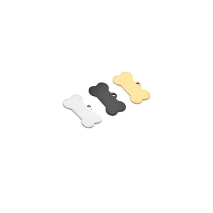 High-quality Polishing Stainless Steel Gold Plated Bone Dog Brand Charm Pendant for Jewelry Making Accessories