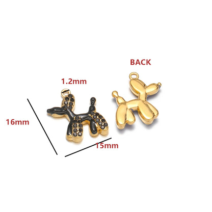 Enamel Charms 18k Gold Plated Stainless Steel Double Hole Pearl Charm Pendant DIY Jewelry Making Accessories Jinrou