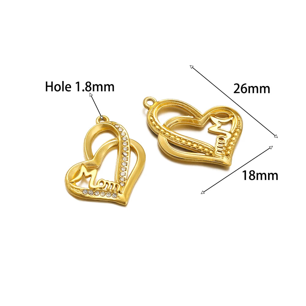 High Quality Stainless Steel Gold Plated Enamel Turtle Conch Starfish Dragonfly Heart Charms Pendant for Jewelry Necklace Making