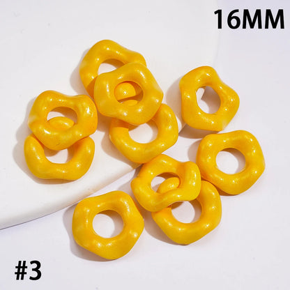 16MM Colorful Wave-shaped Interlocking Beads Stringing Jewelry Accessory for DIY Making Stringing Pen