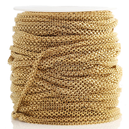 D813 Fashion Double Loop Chain Stainless Steel Bulk Thick Chain for Necklace Bracelet Jewelry Diy