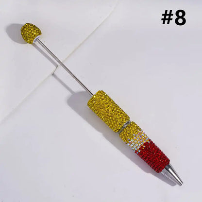 DIY Ballpoint Clay Pen Three Layers Full Rhinestone Bling Teacher Student Office Gift
