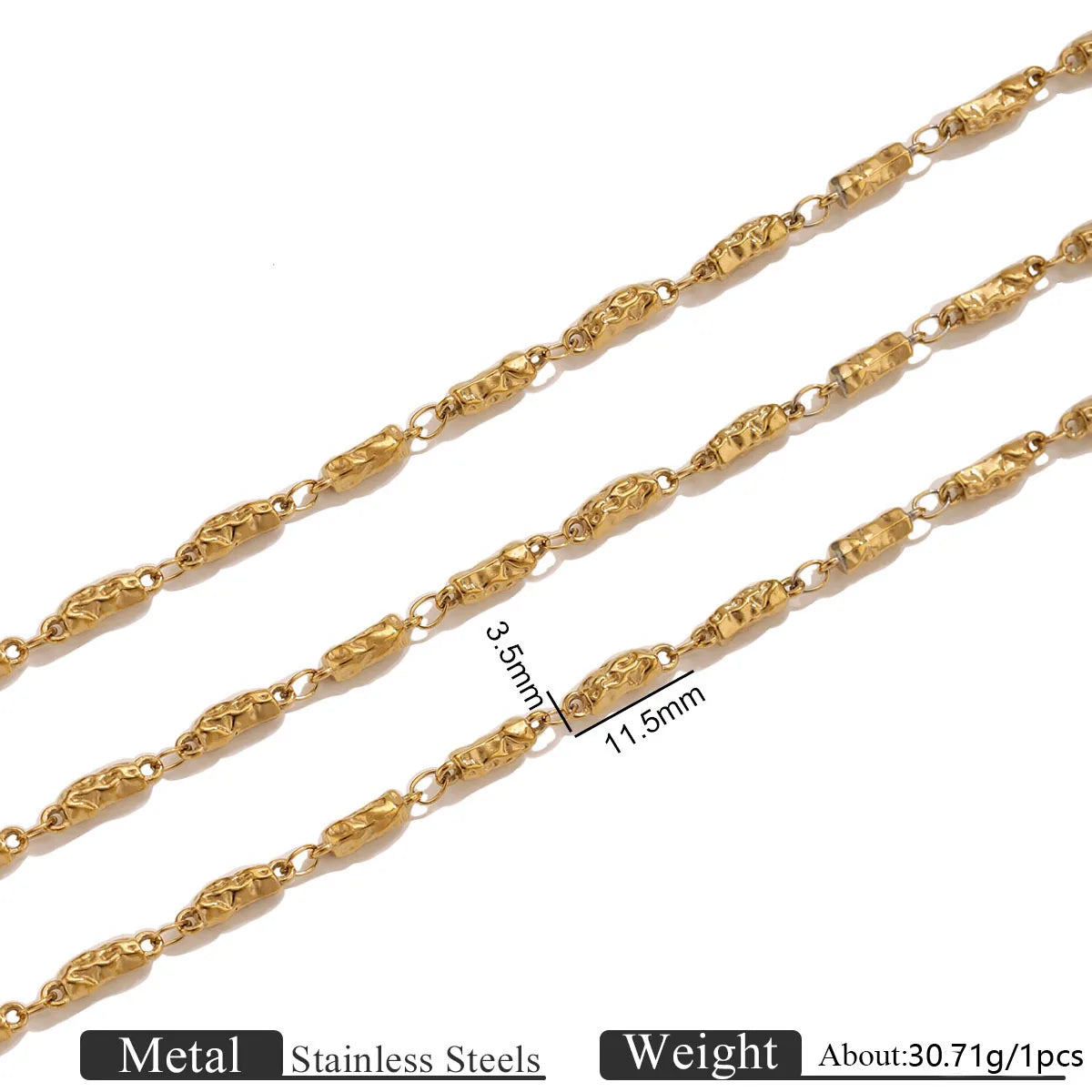 D704 Non Tarnish Fashion Stainless Steel Chain Bulk Link Necklace Bracelet Making Chain for Jewelry Diy