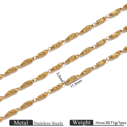 D704 Non Tarnish Fashion Stainless Steel Chain Bulk Link Necklace Bracelet Making Chain for Jewelry Diy