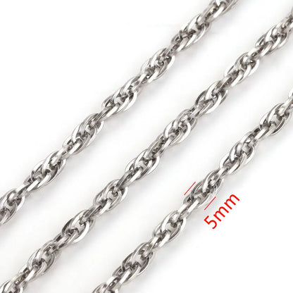 A1517 High Quality Multi Stainless Steel Chain Oval Necklace Bracelet Bulk Chain for Jewelry Making Diy