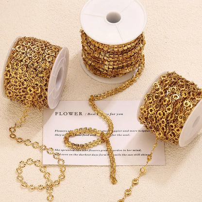 D566 High Quality Multi Design Stainless Steel Chain for Necklace Bracelet Making Bulk Roll Jewelry Chain
