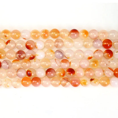 Wholesale Natural New Round Red Moss Agate Loose Gemstone Beads for DIY Jewelry Making 8MM