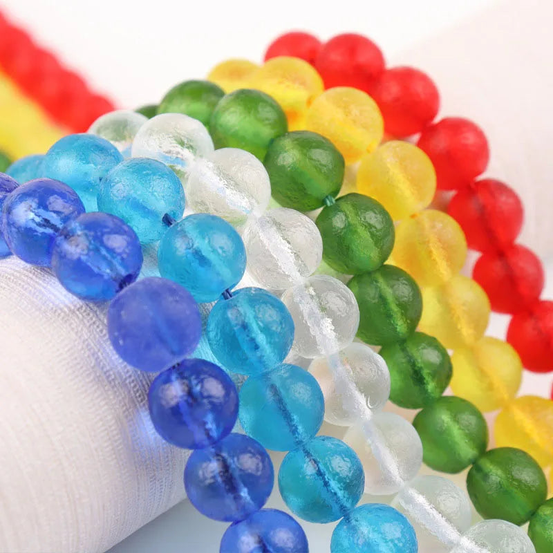 Wholesale Matte Loose Beads Green Red White Blue Rough Red Meteorite Beads Czech Moldavite Glass Beads for Jewelry Making