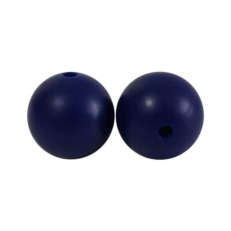 100PCS Custom Wholesale 9mm 12mm 15mm Food Grade BPA Free Baby Chew Teether Silicone DIY Beads for Pen Making Accessories