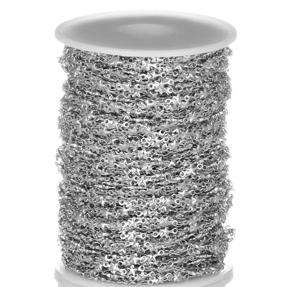 E400 Hot PVD Plated Star Chain Gold Silver Thunk Chain Permanent Stainless Steel Chain for Diy