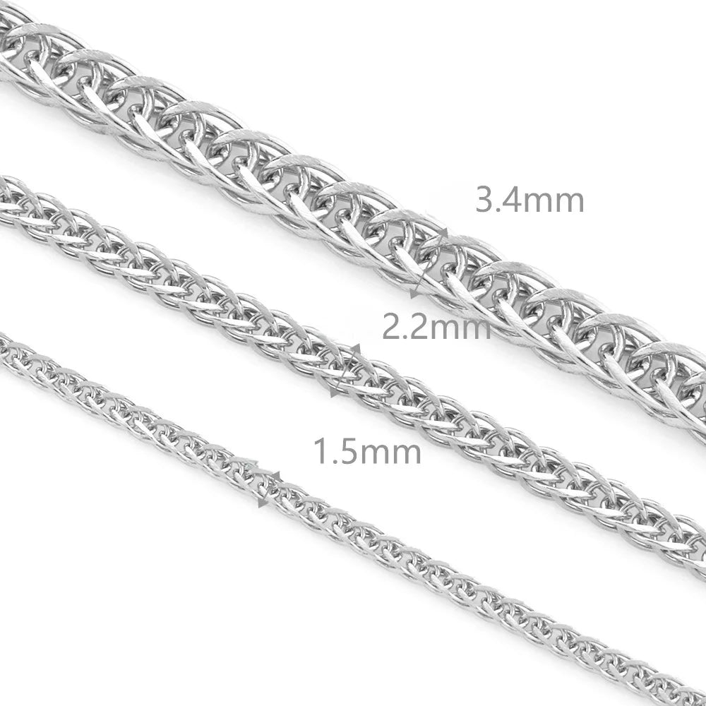 B4585 18k Gold Plated Chain Vacuum Stainless Steel Chain Cuban Chain for Jewelry Diy