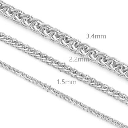 B4585 18k Gold Plated Chain Vacuum Stainless Steel Chain Cuban Chain for Jewelry Diy