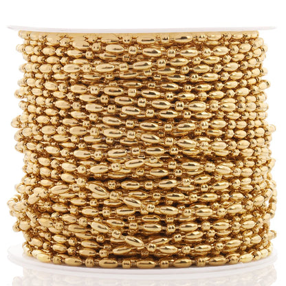 D562 Fashion Stainless Steel Chain Necklace Bracelet Making Bead Roll Bulk Chain for Jewelry Diy Making
