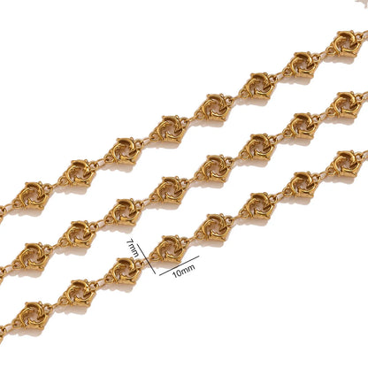 F503 Vintage Grooved Metal Spacer Beads Gold Silver Plated Stainless Steel Pumpkin Beads DIY Jewelry Making Accessories
