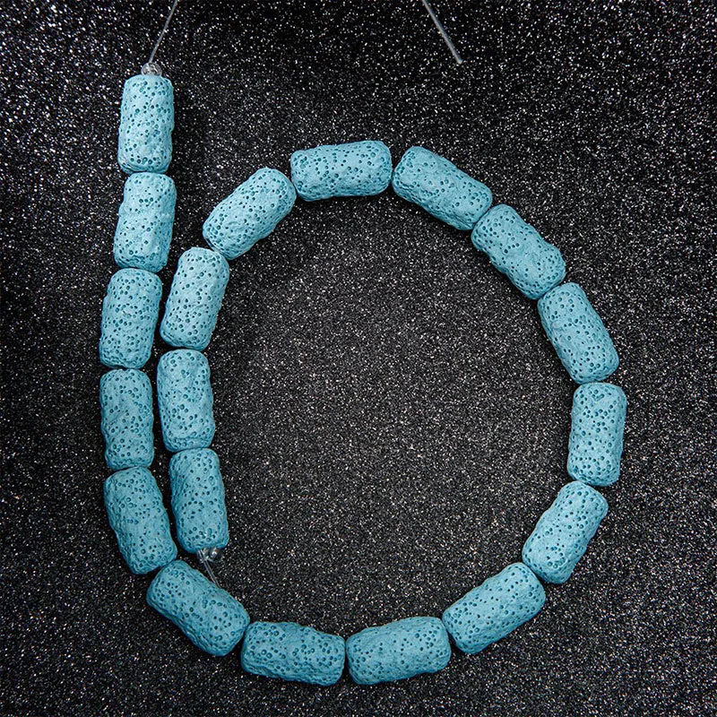 Irregular Nugget Irregular Uneven RoundTube Multi Colors Pink Blue Black Red Volcanic Rock Lava Stone Beads for Jewelry Making