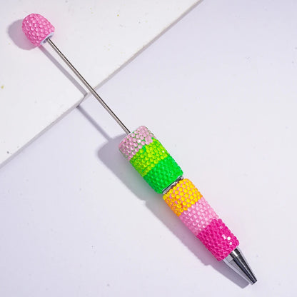 Creative Rainbow Gradient for DIY Heavyweight Handmade Diamond Engraved Durable Promotional Full Diamond for Plastic Pen