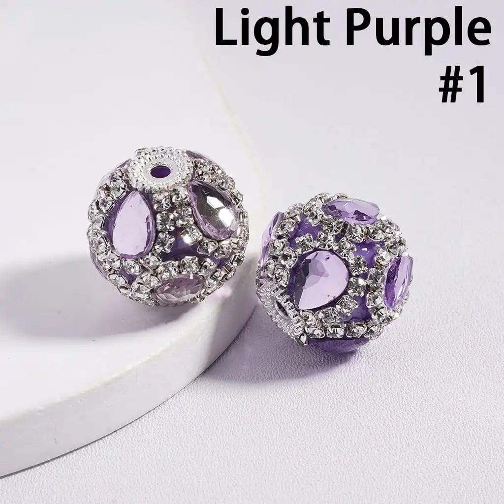 DIY Acrylic Beads Water Drop  Clear Rhinestone Chain for Bracelet Keychain Making