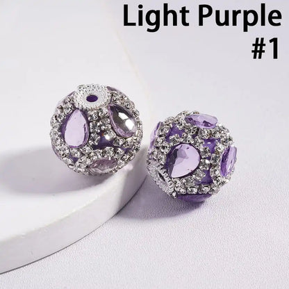 DIY Acrylic Beads Water Drop  Clear Rhinestone Chain for Bracelet Keychain Making