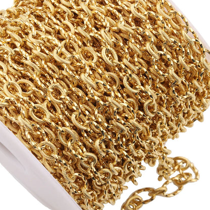 B2073 Hip Hop Twist Thunk Chain Non Tarnished Stainless Steel Chain Jewelry Chain for Necklace