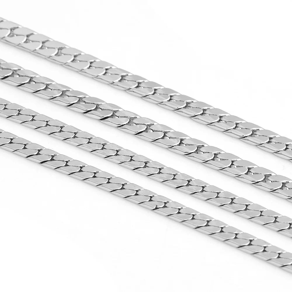 D949 Manufacturer's Jewelry NK Chains Fashion Stainless Steel Men Keel Chain Franco Cuban Chains 3mm 4mm