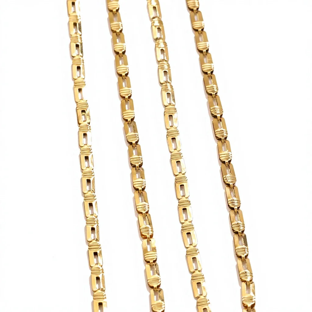 F010 Non Tarnish PVD Gold Plated New Simple Stainless Steel Chain DIY Stacked Jewelry Bracelet Necklace