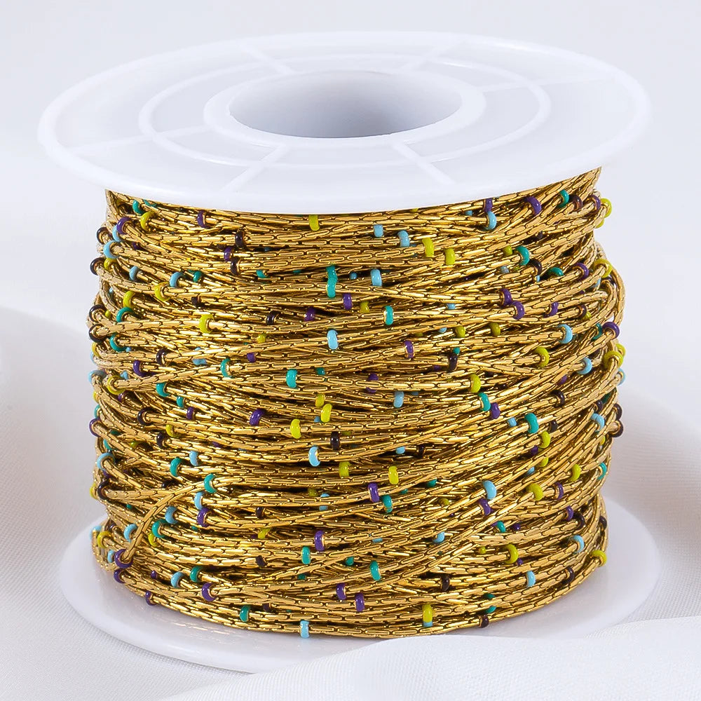 D862 High Quality Stainless Steel Chain Bead Ball Tiny Chain for Necklace Bracelet Permanent Jewelry Diy