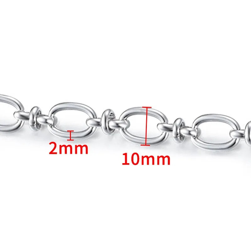 B4926 Vaccum Gold Chain Stainless Steel Non-tarnished Chain Necklace Accessory Bulk Thunk Chain for Diy